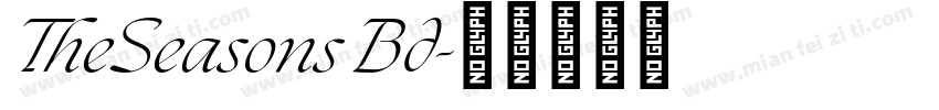 TheSeasons Bd字体转换